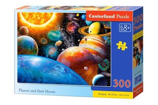 Dėlionė Castorland Planets and Their Moons, 300 dalių kaina ir informacija | Dėlionės (puzzle) | pigu.lt