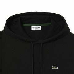 Vyriškas džemperis su gobtuvu Lacoste, juodas kaina ir informacija | Džemperiai vyrams | pigu.lt