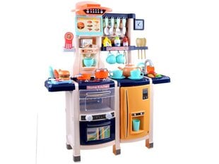 Didelė virtuvėlė su aksesuarais ir efektais, mėlyna kaina ir informacija | Žaislai mergaitėms | pigu.lt