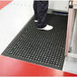 Perforuotas guminis kilimėlis, 90 x 60 x 1,2cm kaina ir informacija | Durų kilimėliai | pigu.lt