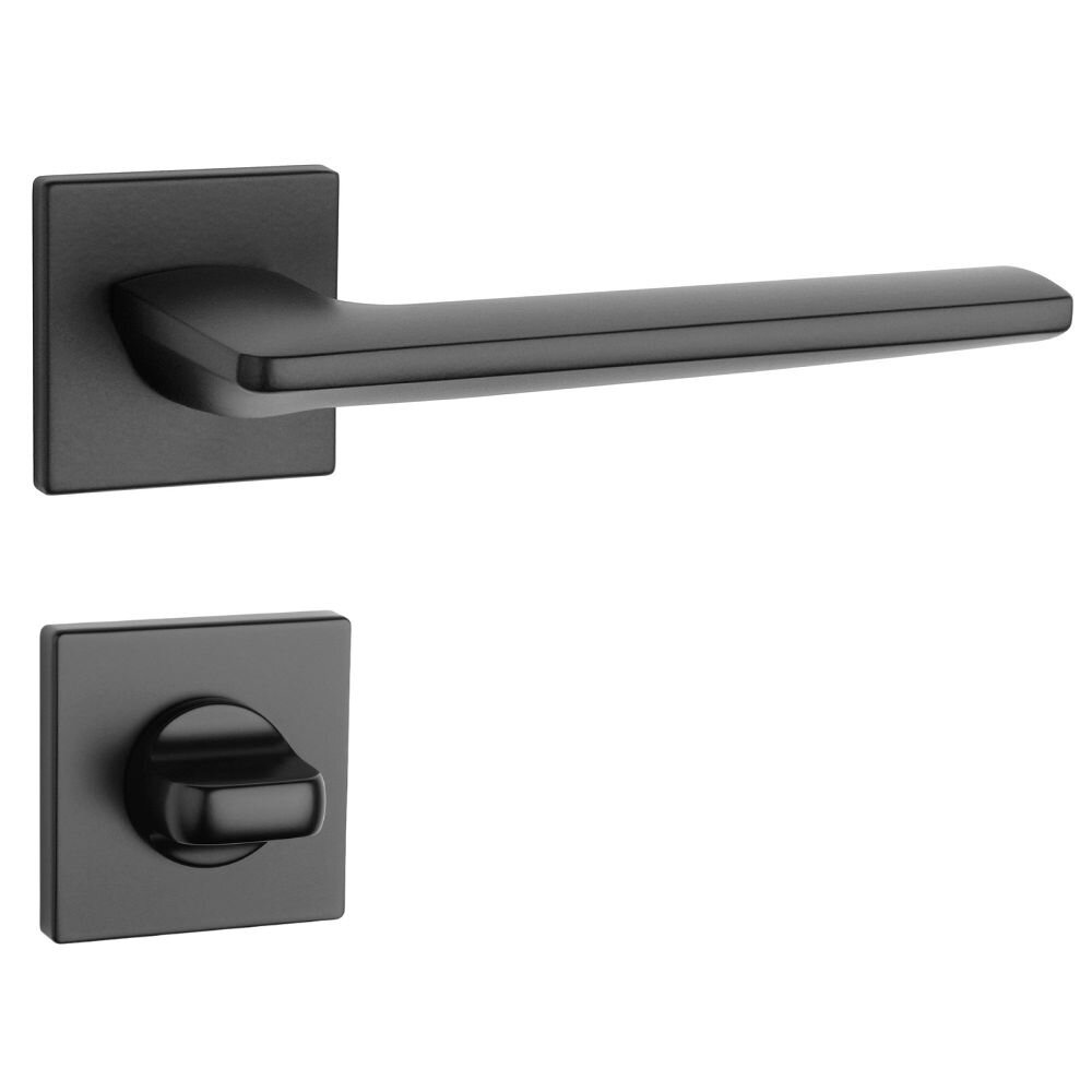 Durų rankenų komplektas Aprile Lunaria Q7S su WC suktukais kaina ir informacija | Durų rankenos | pigu.lt