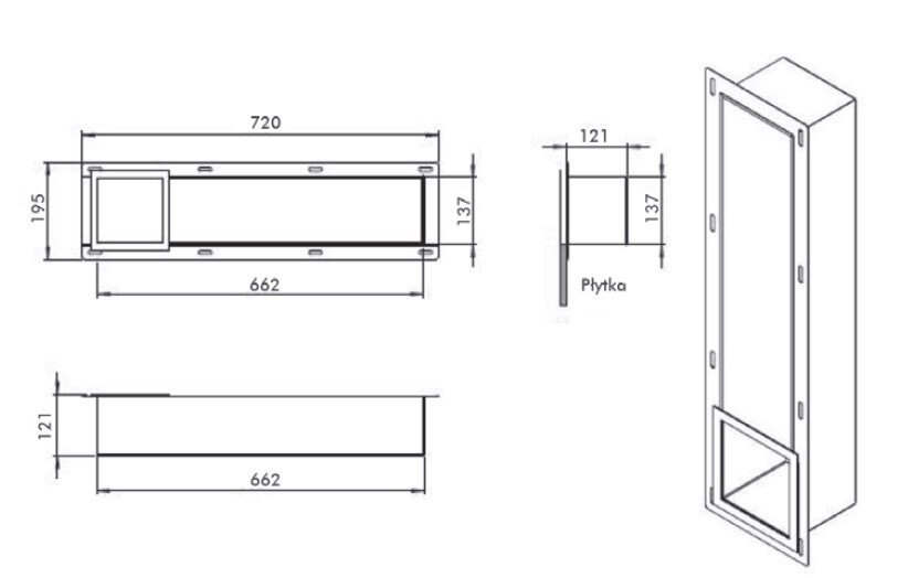 Balneo Wall-Box Paper potinkinis tualetinio popieriaus dėklas, juodas цена и информация | Vonios kambario aksesuarai | pigu.lt