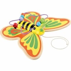 Velkamasis žaislas – drugelis su karoliukais kaina ir informacija | Žaislai kūdikiams | pigu.lt