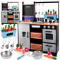 Medinė virtuvėlė Loft su priedais ir efektais kaina ir informacija | Žaislai mergaitėms | pigu.lt