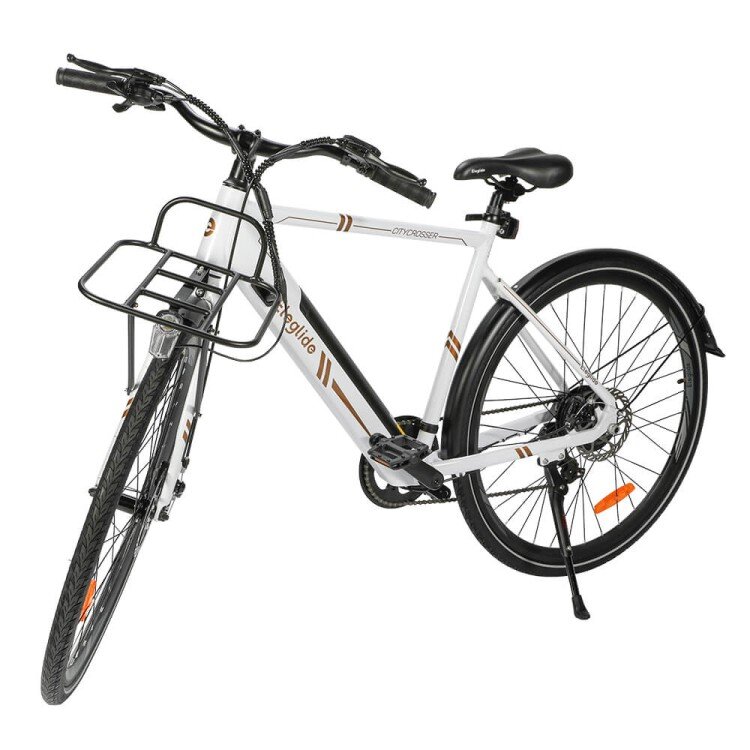 Elektrinis dviratis Eleglide Citycrosser 27.5", baltas kaina ir informacija | Elektriniai dviračiai | pigu.lt