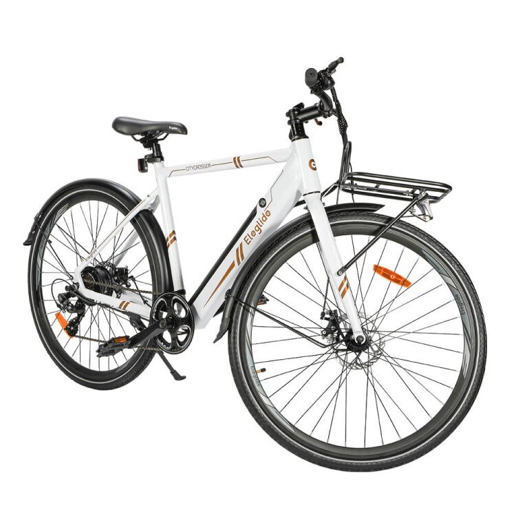 Elektrinis dviratis Eleglide Citycrosser 27.5", baltas kaina ir informacija | Elektriniai dviračiai | pigu.lt