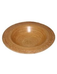 Бамбуковая тарелка D45xH9см цена и информация | Посуда, тарелки, обеденные сервизы | pigu.lt