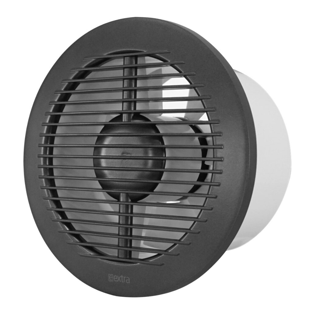 Elektrinis ventiliatorius Europlast E-Extra EA150A, Ø150mm su rutuliniu guoliu, antracitas kaina ir informacija | Vonios ventiliatoriai | pigu.lt