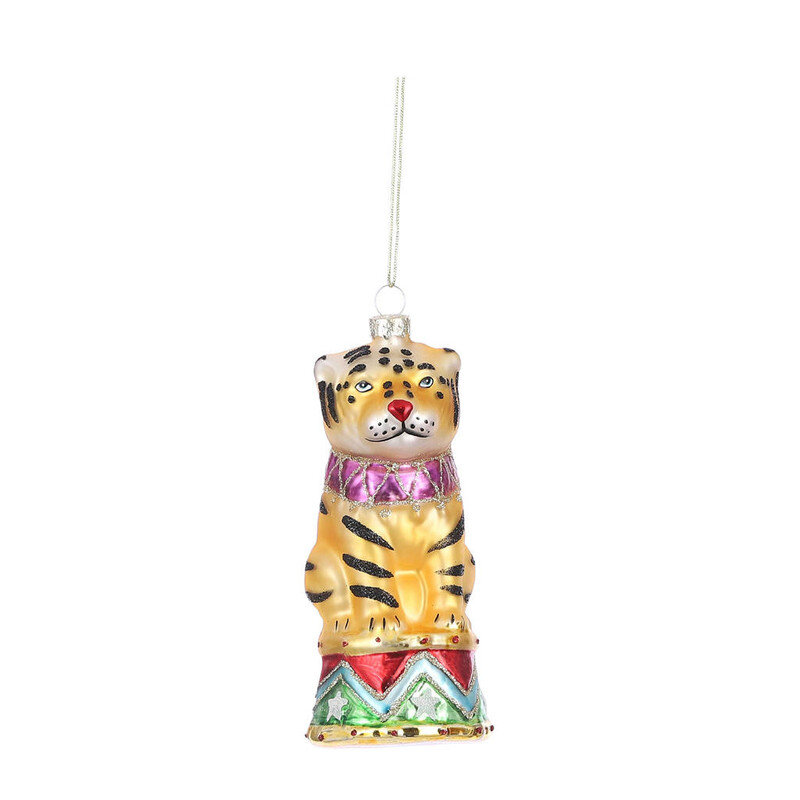 Kalėdų eglutės žaisliukas „Tigras“, 8×3×18 cm kaina ir informacija | Eglutės žaisliukai, viršūnės | pigu.lt
