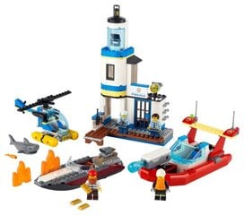 60308 LEGO® City pakrantės policijos ir ugniagesių brigados akcija kaina ir informacija | Konstruktoriai ir kaladėlės | pigu.lt