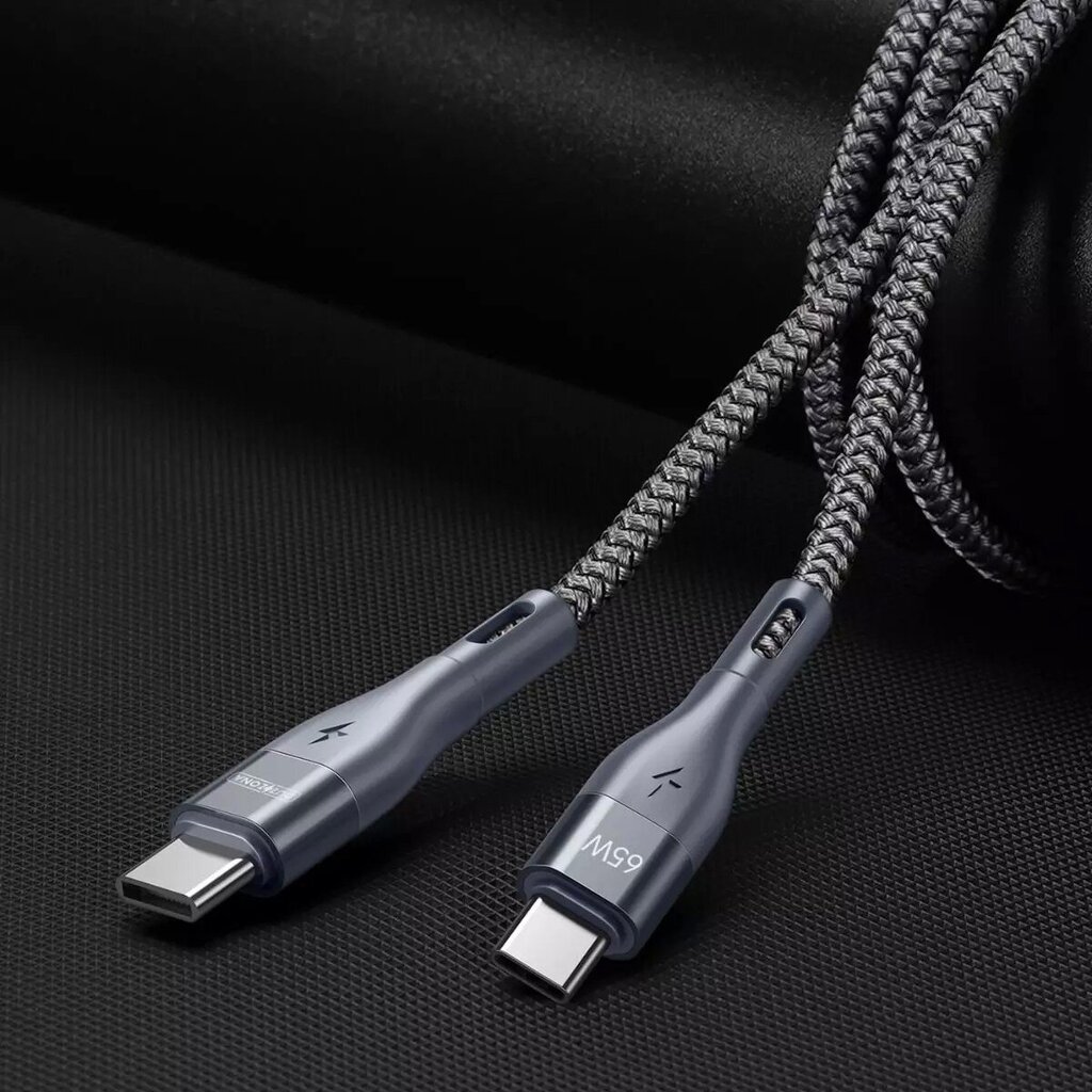 Duzzona 65W USB Type-C/Type-C 1m kaina ir informacija | Laidai telefonams | pigu.lt