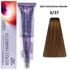 Plaukų dažai Wella Professionals Illumina, 6/37 Dark Gold Brown Blonde, 60 ml kaina ir informacija | Plaukų dažai | pigu.lt