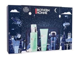 Kosmetikos rinkinys Biotherm Homme vyrams: drėkinantis gelis 75 ml + kūno ir plaukų dušo želė 75 ml + skutimosi putos 50 ml + kosmetinė цена и информация | Кремы, лосьоны для тела | pigu.lt