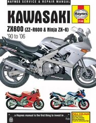 Kawasaki ZX600 (ZZ-R600 & Ninja ZX6) (90 - 06) kaina ir informacija | Kelionių vadovai, aprašymai | pigu.lt