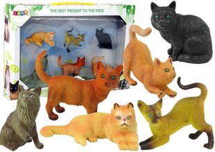 Figūrėlių rinkinys Kačiukai Lean Toys, 6 vnt. kaina ir informacija | Žaislai mergaitėms | pigu.lt
