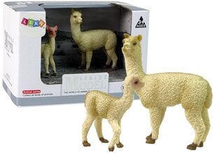 Набор из 2 фигурок ламы и молодых лам.Животные мира цена и информация | Игрушки для девочек | pigu.lt