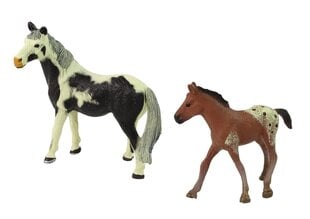 Набор фигурок Lean Toys Лошадь с жеребенком цена и информация | Игрушки для мальчиков | pigu.lt