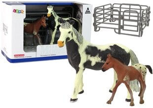 Набор фигурок Lean Toys Лошадь с жеребенком цена и информация | Игрушки для мальчиков | pigu.lt