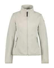 Icepeak moteriškas džemperis Aulti 54858, baltas/žalias kaina ir informacija | Džemperiai moterims | pigu.lt