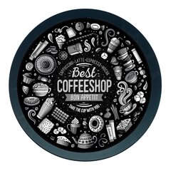 Padėklas Privilege Coffee, 36 cm kaina ir informacija | Indai, lėkštės, pietų servizai | pigu.lt