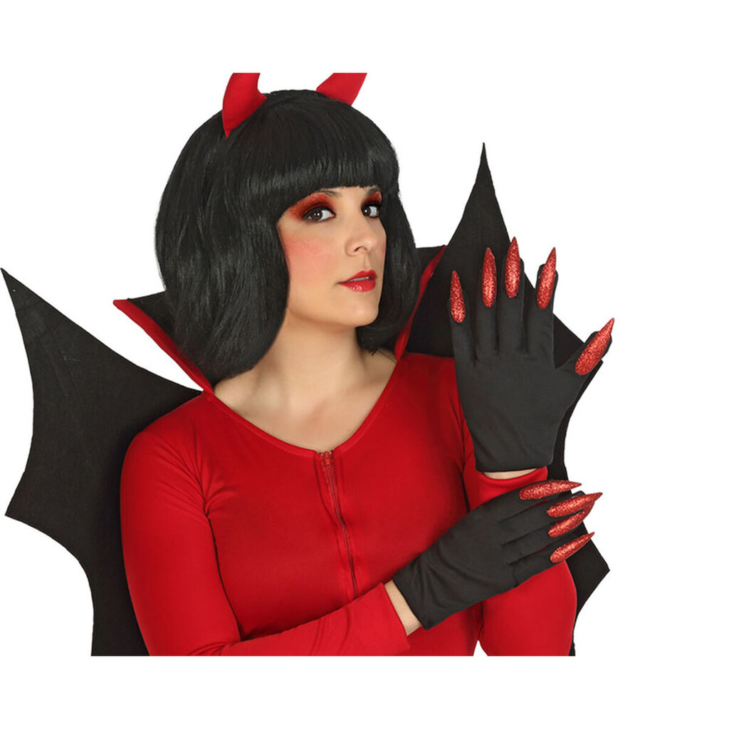 Pirštinės Raudona Halloween kaina ir informacija | Karnavaliniai kostiumai | pigu.lt