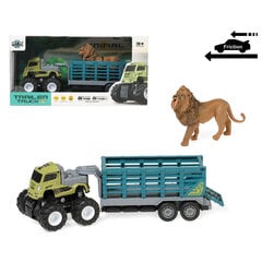 Грузовик с фигуркой льва Trailer Truck цена и информация | Игрушки для мальчиков | pigu.lt