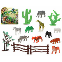 Набор диких животных Джунгли, 15 шт. цена и информация | Игрушки для мальчиков | pigu.lt