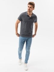 Polo marškinėliai vyrams Ombre Clothing AMD23827, pilki kaina ir informacija | Vyriški marškinėliai | pigu.lt