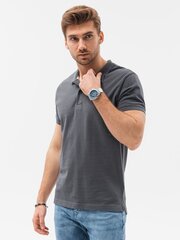 Polo marškinėliai vyrams Ombre Clothing AMD23827, pilki цена и информация | Мужские футболки | pigu.lt