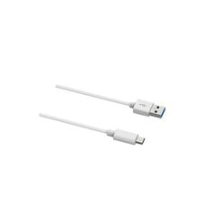 Кабель USB A — USB C DCU 30402065 Белый цена и информация | Кабели и провода | pigu.lt