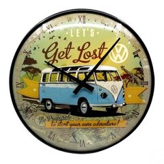 Nostalgic Art VW Bulli Lets get Lost Sieninis laikrodis kaina ir informacija | Laikrodžiai | pigu.lt