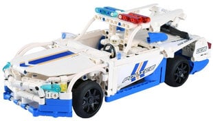 Konstruktorius - policijos automobilis su nuotolinio valdymo pultu, 430 elementų kaina ir informacija | Žaislai berniukams | pigu.lt
