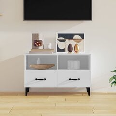 Televizoriaus spintelė, baltos spalvos, 80 x 36 x 50 cm, mediena kaina ir informacija | TV staliukai | pigu.lt