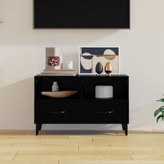 Televizoriaus spintelė, juodos spalvos, 80 x 36 x 50 cm, mediena kaina ir informacija | TV staliukai | pigu.lt