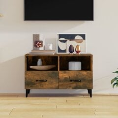 Televizoriaus spintelė, dūminio ąžuolo, 80 x 36 x 50 cm, mediena kaina ir informacija | TV staliukai | pigu.lt