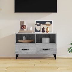 Televizoriaus spintelė, pilka ąžuolo, 80 x 36 x 50 cm, mediena kaina ir informacija | TV staliukai | pigu.lt