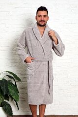 Cocoon мужской халат 584000 01, светло-серый/белый 584000*01-XL цена и информация | Мужские халаты, пижамы | pigu.lt
