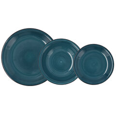 Indų Rinkinys Quid Vita 18 Dalys Keramikinis Mėlyna kaina ir informacija | Indai, lėkštės, pietų servizai | pigu.lt