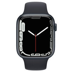 Apple Watch Series 7 45mm Midnight Aluminum (Atnaujinta, būklė kaip nauja) kaina ir informacija | Išmanieji laikrodžiai (smartwatch) | pigu.lt