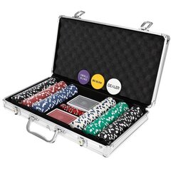 Pokerio žaidimas lagamine, 300 žetonų kaina ir informacija | Stalo žaidimai, galvosūkiai | pigu.lt