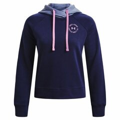 Толстовка с капюшоном женская Under Armour Rival Fleece Тёмно Синий цена и информация | Женские толстовки | pigu.lt