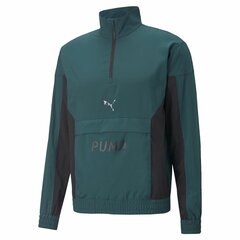 Толстовка без капюшона мужская Puma Fit Woven Training Зеленый цена и информация | Мужские толстовки | pigu.lt