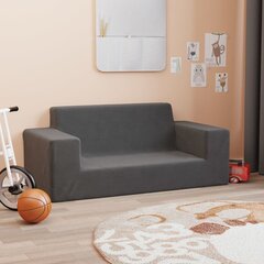 Dvivietė Vaikiška sofa vidaXL, juoda цена и информация | Детские диваны, кресла | pigu.lt