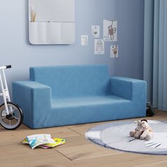 Dvivietė Vaikiška sofa vidaXL, mėlyna цена и информация | Детские диваны, кресла | pigu.lt