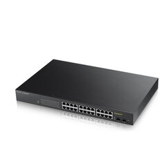 ZyXEL GS190024HPV2-EU0101F RJ-45 SFP kaina ir informacija | Komutatoriai (Switch) | pigu.lt