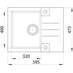 Plautuvė Alveus Rock 30 S, 59,5 x 47,5 x 16 cm kaina ir informacija | Alveus Buitinė technika ir elektronika | pigu.lt