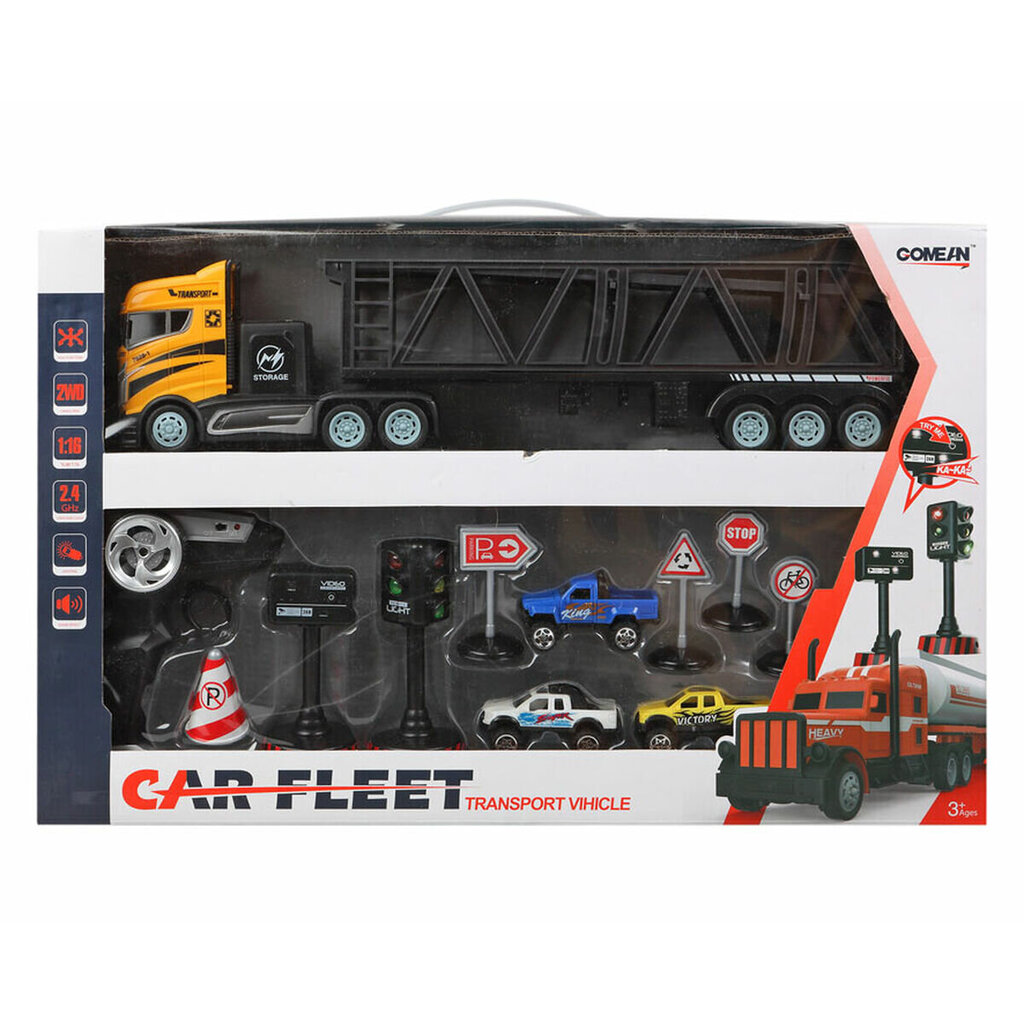 Sunkvežimisir automobiliai Car Fleet kaina ir informacija | Žaislai berniukams | pigu.lt