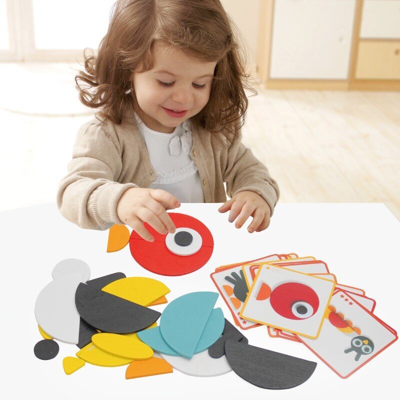 Montessori dėlionė Gyvūnai, 50 dalių цена и информация | Lavinamieji žaislai | pigu.lt