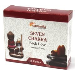 Smilkalų kūgiai Aromatika 7 Chakras Backflow, 10 vnt. цена и информация | Ароматы для дома | pigu.lt