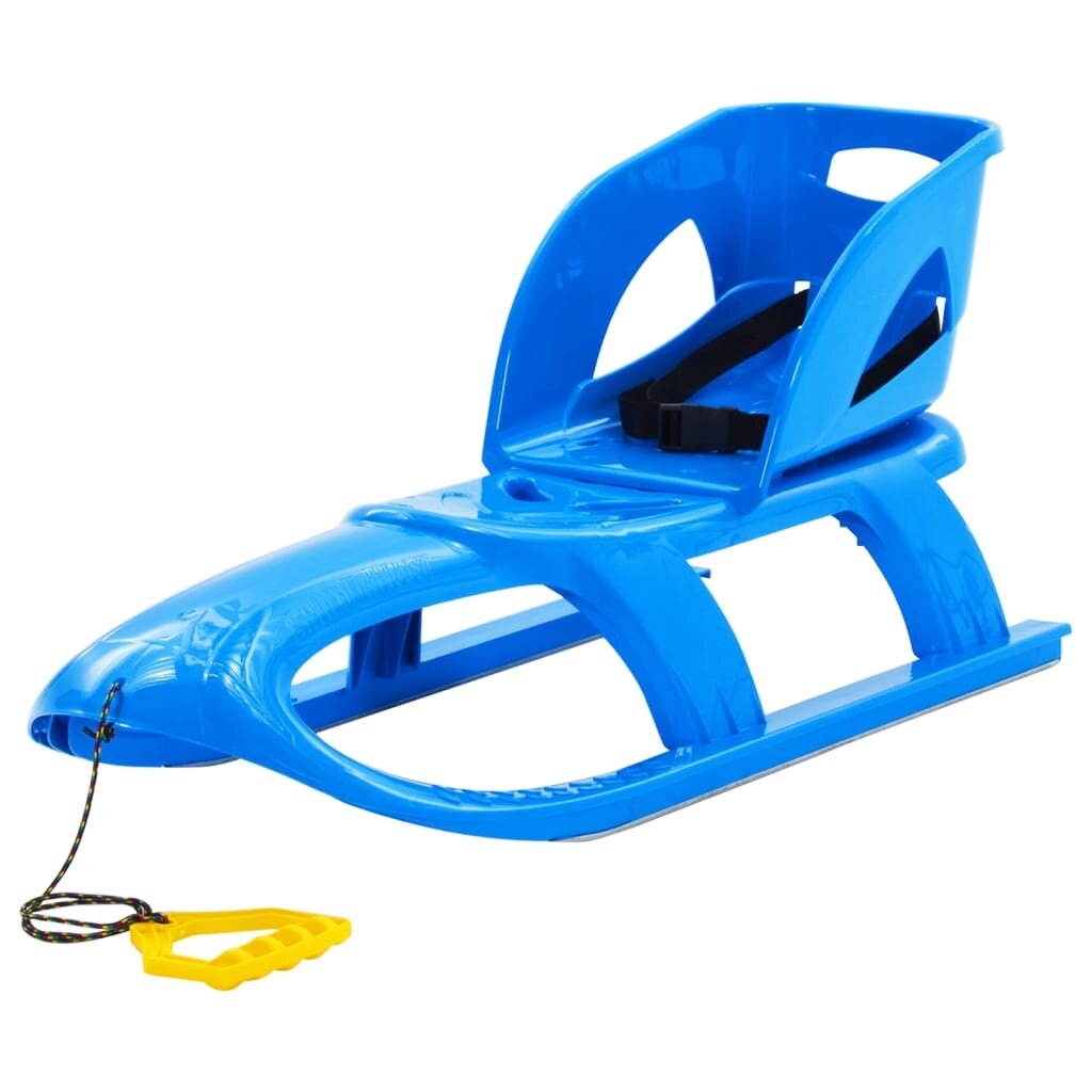 Rogės su sėdyne, mėlynos, 102,5x40x23cm, polipropilenas цена и информация | Rogutės | pigu.lt
